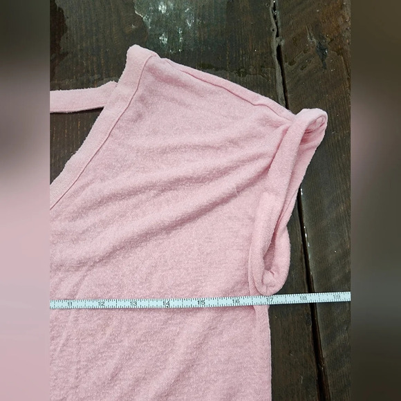 👕#010 Loft Vneck thin pink shirt size XS - Picture 3 of 8
